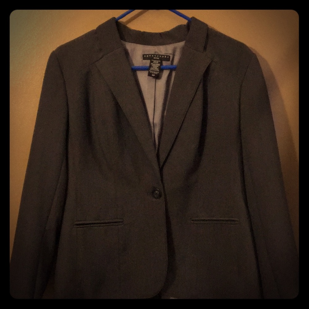 Gray petite blazer